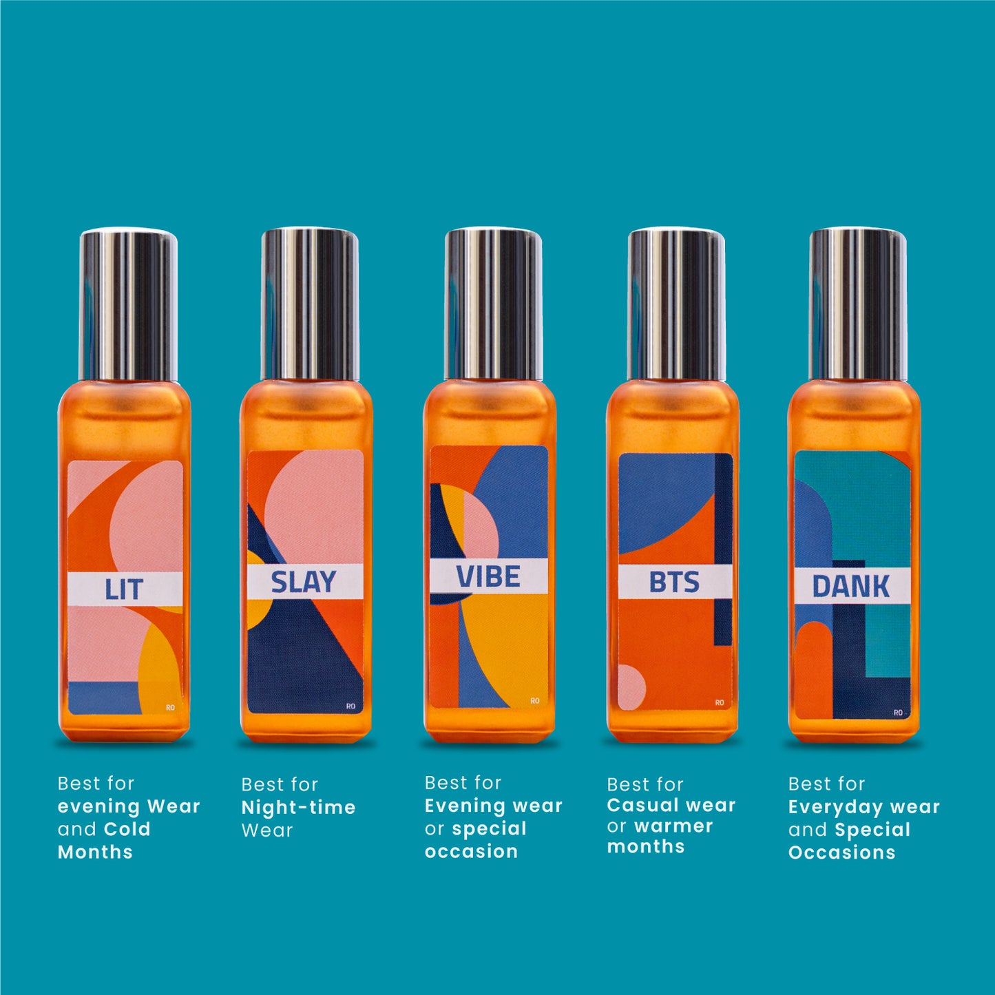 ORIGINALS Premium Perfume Gift Set for Men & Women | Pack of 5 x 20ml | Warm, Spicy, Fresh & Seductive Fragrances | Long Lasting Eau de Parfum