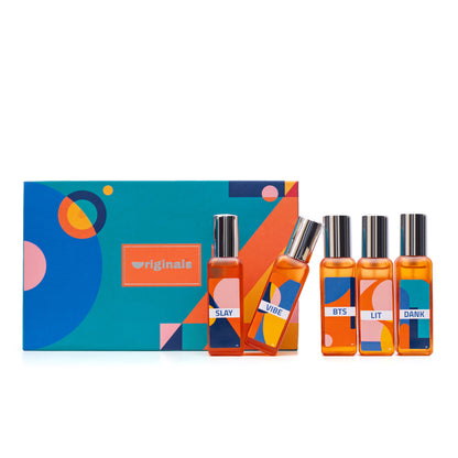 ORIGINALS Premium Perfume Gift Set for Men & Women | Pack of 5 x 20ml | Warm, Spicy, Fresh & Seductive Fragrances | Long Lasting Eau de Parfum